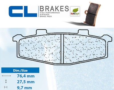 BREMSBELÄGE PADS CARBON LORRAINE VORNE Kawasaki ZR 400 Xanthus (D1) 92-95