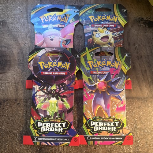 Pokemon: Mega Evolution: Perfect Order Blister Pack Full Art Bundle (Set Of 4)