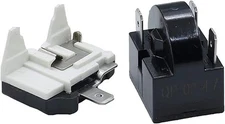 4.7 Ohm Refrigerator Start Relay QP-02-4.7 & 1/2HP Overload Protector