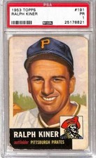 Ralph Kiner Baseball Cards and Autographed Memorabilia Guide 9