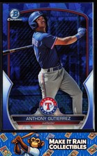 Anthony Gutierrez 2023 Bowman Chrome Sapphire Prospect #BCP-166 Texas Rangers