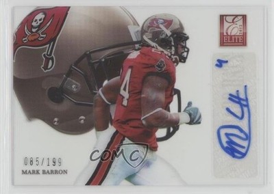 2012 Elite Rookie Hard Hats Signatures 85/199 Mark Barron #58 Auto RC 0o9