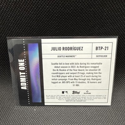 2026 Topps Series 1 Big Ticket Player Julio Rodriguez #BTP-21
