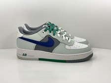 Size 7Y (GS) Nike Air Force 1 Light Silver/Deep Royal FB9035-001 Defects/No Box