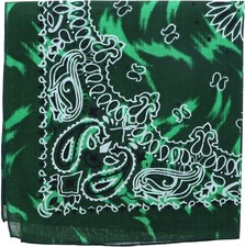 Modern Tie Dye Bandana-Green