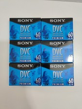 LOT OF 6 -Sony Mini DV DVC Premium Digital Video Cassette Tape 60 Minute NEW