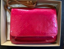 Borsa a tracolla Louis Vuitton Vernis Thompson Street rosa vernice ottima