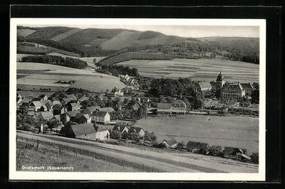 County/Sauerl., postcard, partial view with surroundings 