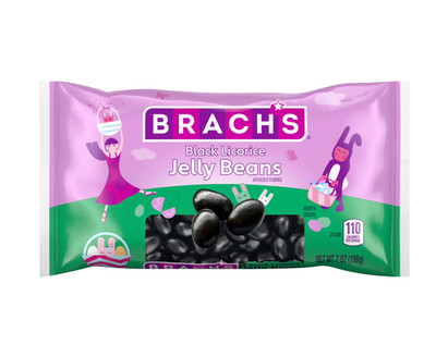 Brach's Jelly Beans Black Liquorice 7 Oz Bag Easter Candy Sweet Expire Dec 27
