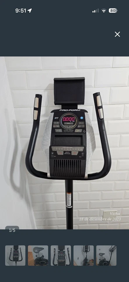 BICICLETA ESTÁTICA FITNES PROFORM 225CSX - Imagen 4 de 4