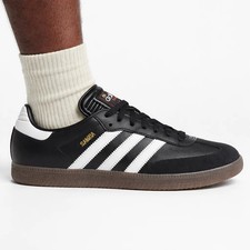 Adidas Originals Men's Black Samba Indoor Sneakers, IH6000