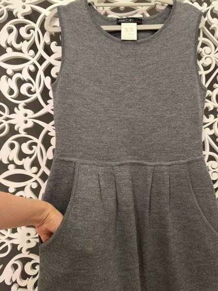 Women Marc Cain Dress Grey Wool S