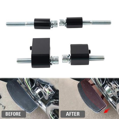 1 1/4''Fahrer Trittbrett Extender Spacer Kit für Harley Road Street Glide Schwarz