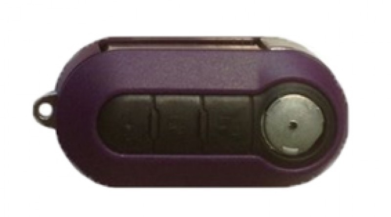 Coque de clé violette pour Fiat 500 boîtier protection télécommande auto