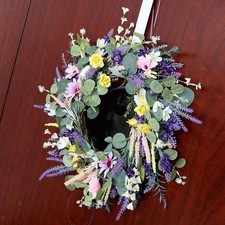 Lavender Flower Wreath Artificial Floral Wreath