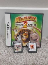 Nintendo Games Lot Of 3- Madagascar 2, Carnival games, and Despicable Me