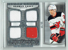 24-25 UD Upper Deck The Cup Foundations  Seamus Casey  /99  Rookie Quad Jerseys