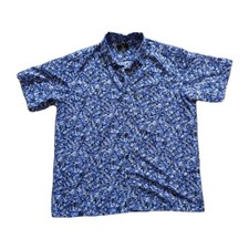 Guinness leaf pattern Short Sleeve Shirt Hawaiian Style Allover Print - mens L