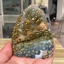 299g 8th Vein  Natural Ocean Jasper Freeform & Druzy Crystal Mineral Specimen