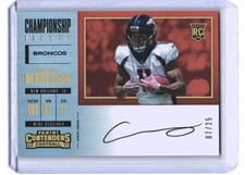 2017 Carlos Henderson Contenders Championship Ticket Auto RC 7/25 #372 (H1686)