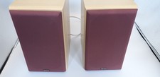 Pair Denon SC-M50 Two-Way Bookshelf Speakers 20-50W 6-Ohms with brackets