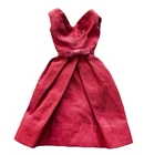 *VINTAGE BARBIE PAK 1962 BELLE DRESS--ORANGE COTTON--EXCELLENT
