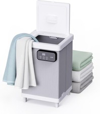 Large 35L Towel Warmer Rapid Heat Timer LED Auto Shut Off Aromatherapy Grey Home