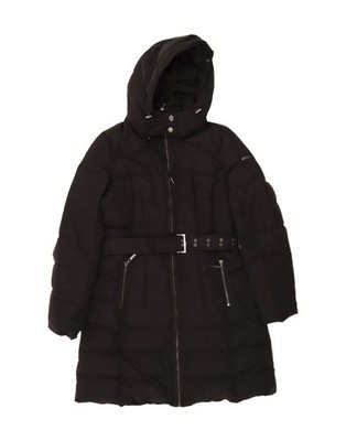 ESPRIT Womens Hooded Padded Coat UK 12 Medium Black Polyester DI20