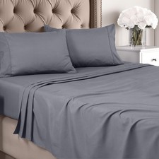 King Sheet Set - Brushed Microfiber - Soft Bed Sheets for King Size Bed