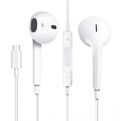 USB-C Type C Earbuds Headphones Earphones with Mic for All Type C Port Phones