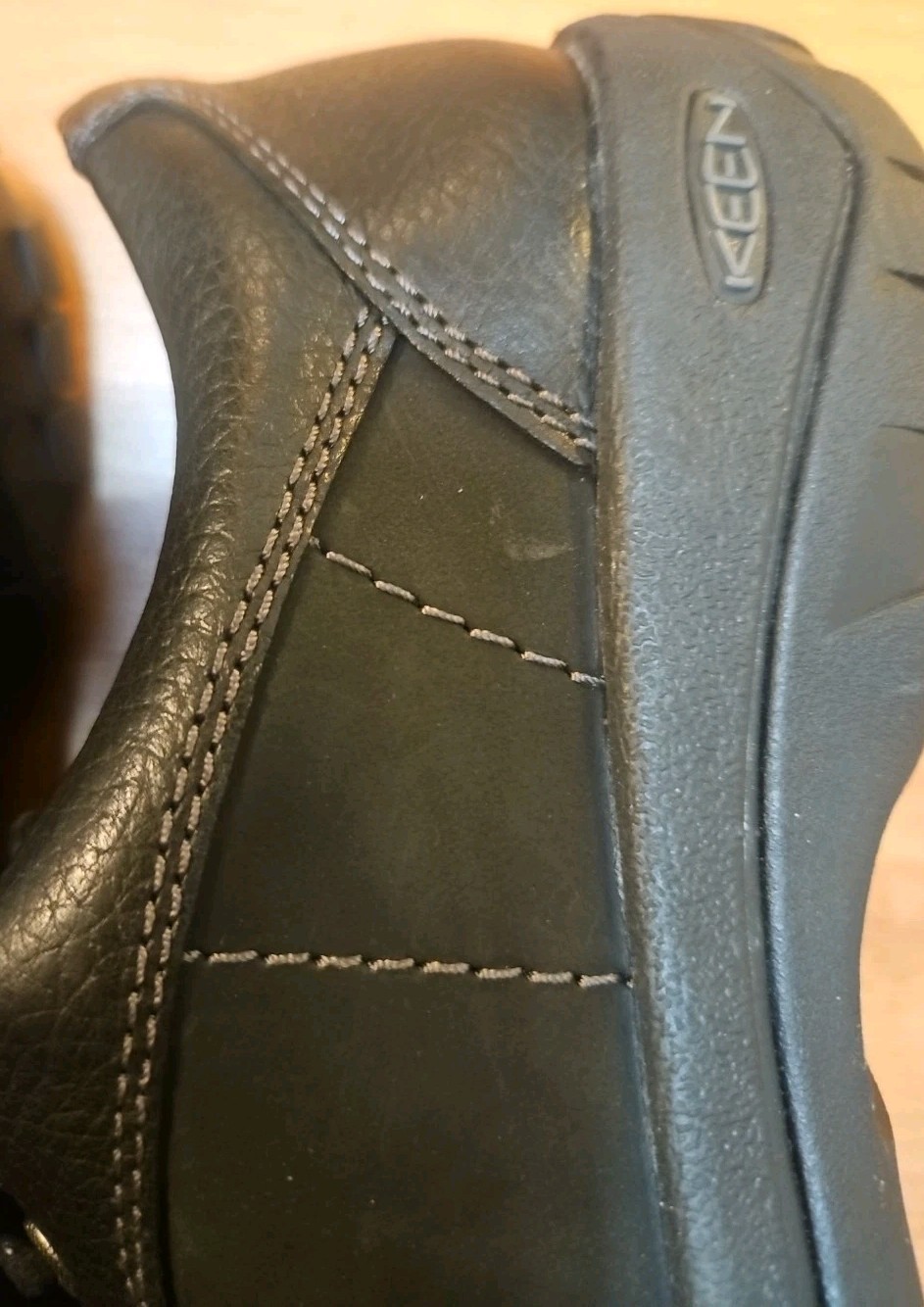 Scarpe da lavoro trekking Keen donna Presidio in pelle nera taglia 10 MODELLO DISPLAY