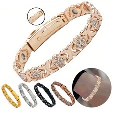 Pure Copper Magnetic Women's Bracelet Arthritis Healing Carpal Cuff Bangle Gift
