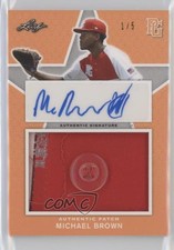 2019 Leaf Perfect Game All-American Classic 1/5 Michael Brown Patch Auto 2r8