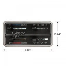 Vintage Air - Base Model Horizontal 4-Lever Gen II Fingertip Control Panel (Mach