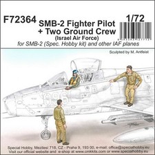 CMK 1/72 Israel SMB-2 Fighter Pilot & Ground Crews (3 figures)