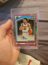 2024 Donruss Optic Pink Velocity Auto Trey Alexander #/79 RC Rated Rookie Prizm