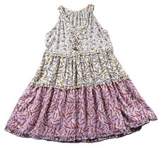 Hailey & Co Women Ruffle Peasant Dress Coquette Cottagecore Floral Small J168