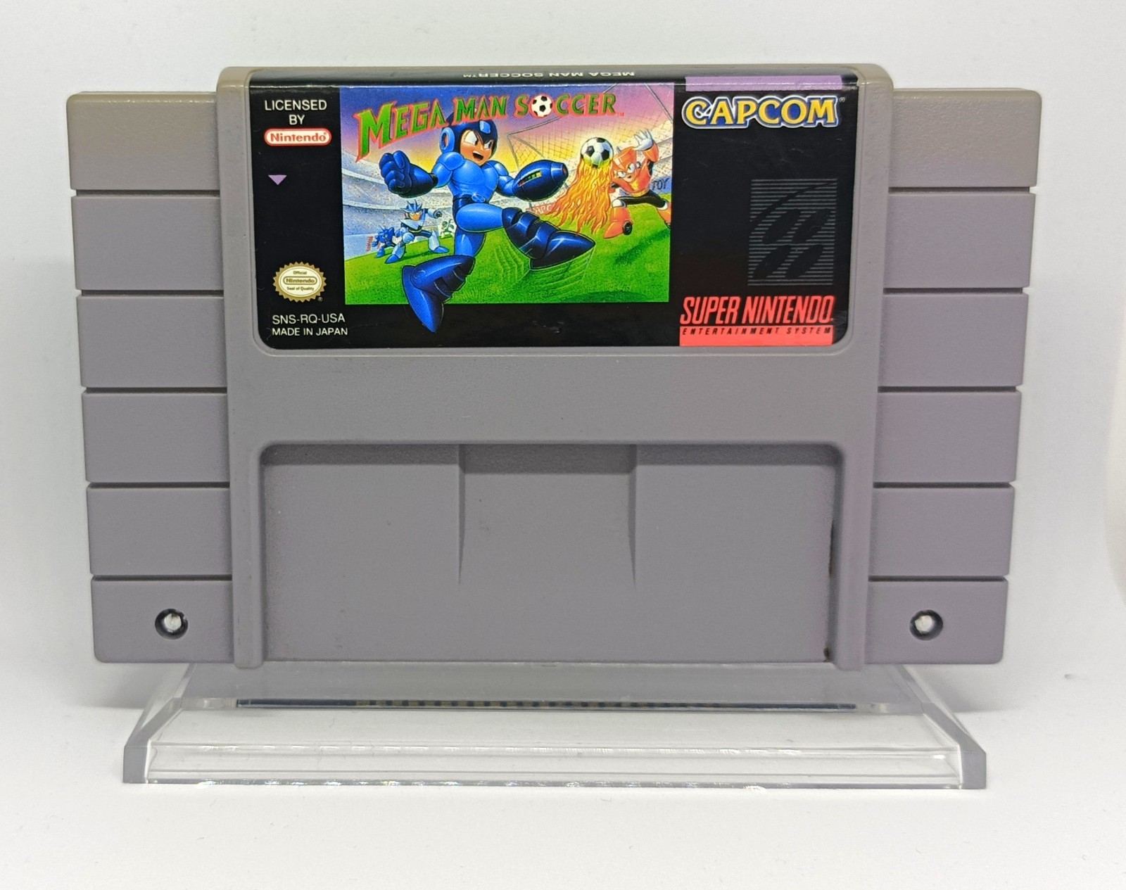 Mega Man Soccer - SNES - Super Nintendo - NTSC U - Capcom - Tested