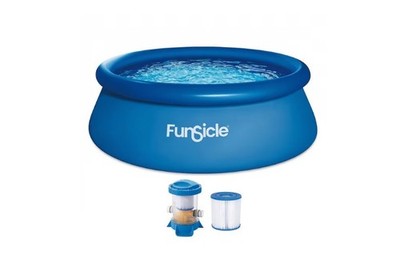 [BIG SALE] 8FT Inflatable Above Ground Pool Set w/ Filter Pump