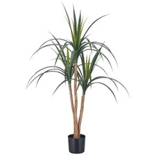 Kunstpflanze Dracaena, Farbe gr&uuml;n, inkl. Kunststoff-Topf, H&ouml;he ca. 110 cm