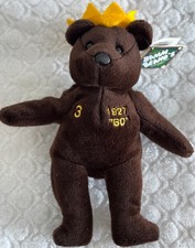 Babe Ruth Bamm Beanos plush bear 1998 New with Tags and Case