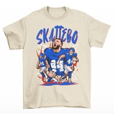 Cam Skattebo Cartoon Style New York Football T-Shirt