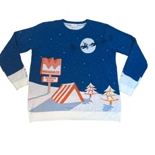 Mens Whataburger Christmas Sweater Ugly Christmas Sweater Mens 3XL Holiday Texas