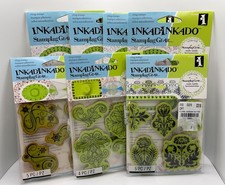Inkadinkado stamping Gear Stamp Sets 7 Cling Stamp Sets Ephemera Paper