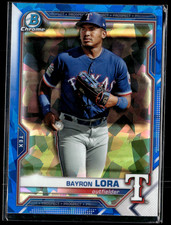 Bayron Lora - 2021 Bowman Sapphire Card BCP-139 Texas Rangers