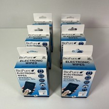 BioPure Electronic Screen Lens Wipes 50 Pack Isopropyl Alcohol 70% Lot (6x)
