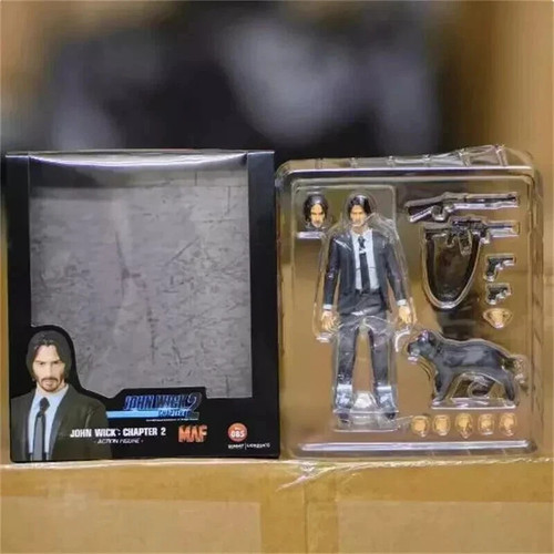 Pvc Wick Mafex No. 085 PVC John Wick Chapter 2 Action Figure Toys model In Box ...
