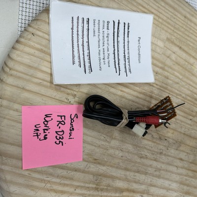 Sansui FR-D35 Turntable Parts RCA Ground Power Cord Cables