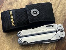 Leatherman Wave Multi-Tool Knife Excellent Condition! w/Beautiful Sheath ~TASKCo