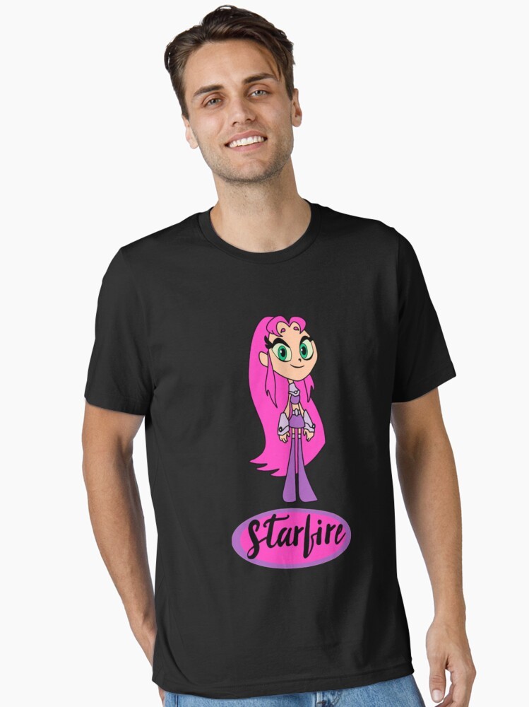 DC Comics Teen Titans Starfire And Titans Go Black T-Shirt | eBay